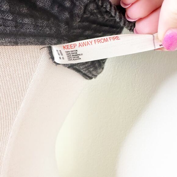 Anthropologie Daily Practice Womens Crop Top Noir Jerry Cinched Ruffle Black M - Picture 6 of 7